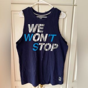 NBA UNK We won't stop Tank top men's T Shirts Size M